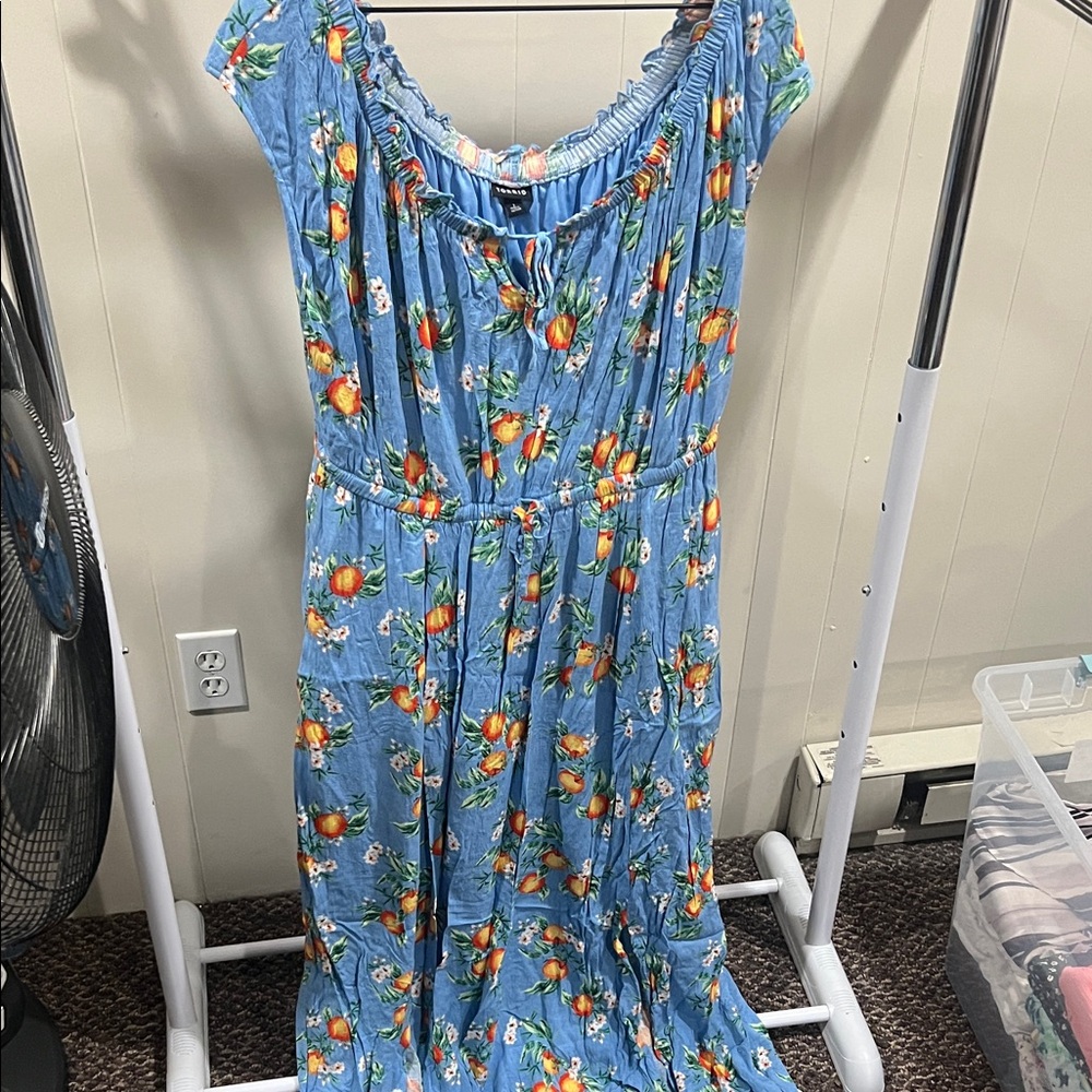 Torrid Blue Floral Sundress